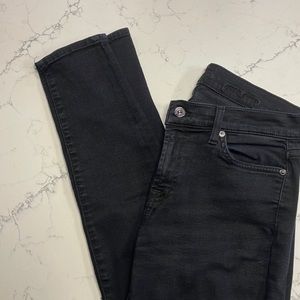 7 for all Mankind Gwenevere Black Jeans EUC